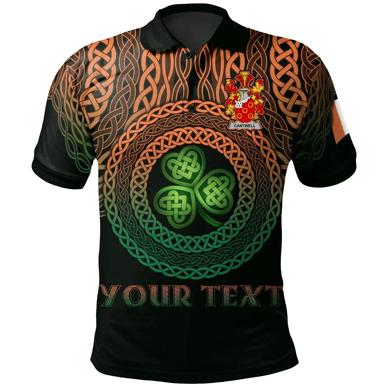 Ireland Polo Shirt - Cantwell Irish Family Crest Polo Shirt - Celtic Pride A7 Ireland Polo Shirt - Cantwell Irish Family Crest Polo Shirt - Celtic Pride A7
