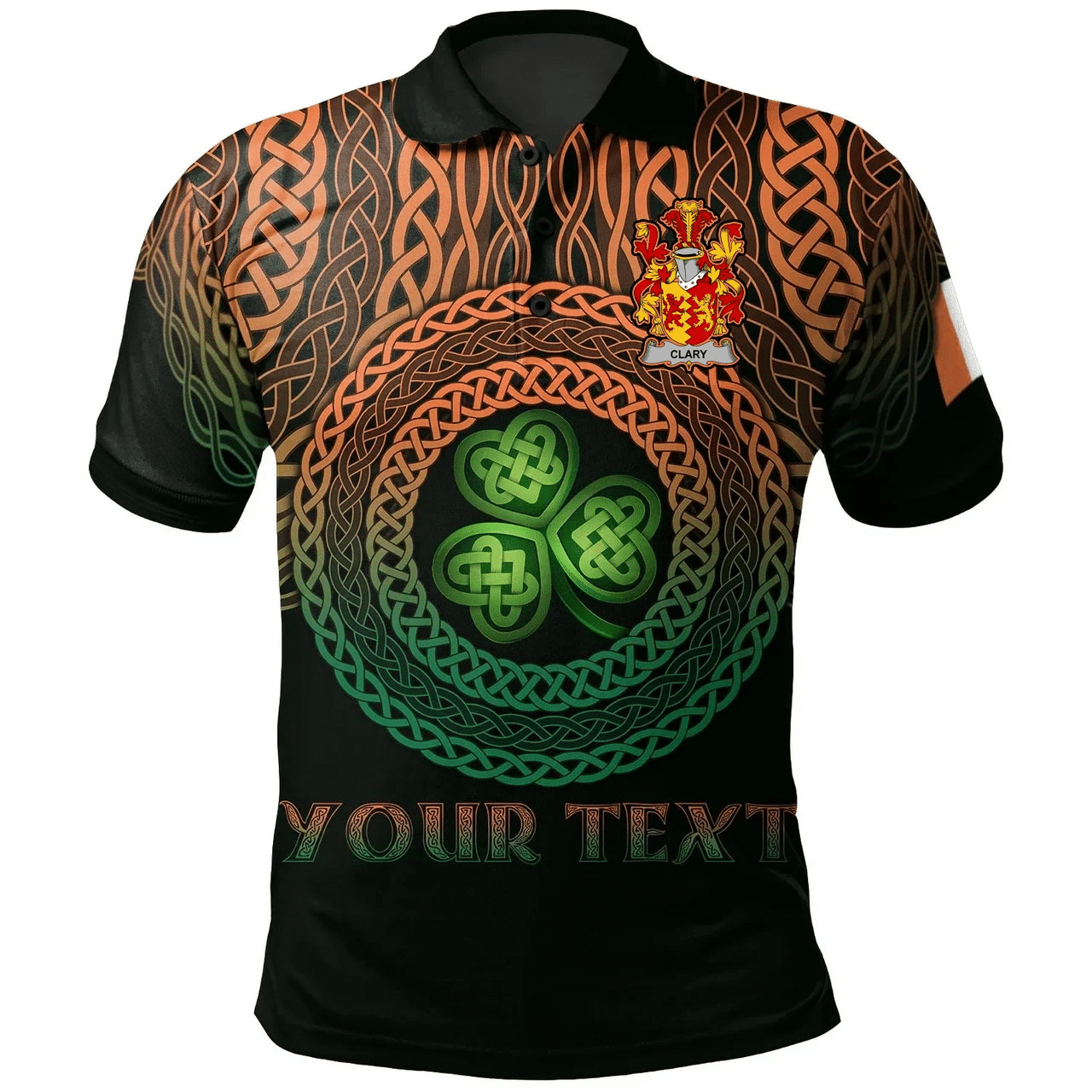 Ireland Polo Shirt - Clary or O'Clary. Irish Family Crest Polo Shirt - Celtic Pride A7 Ireland Polo Shirt - Clary or O'Clary. Irish Family Crest Polo Shirt - Celtic Pride A7