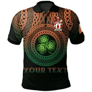 Ireland Polo Shirt - Devaney or O'Devaney Irish Family Crest Polo Shirt - Celtic Pride A7