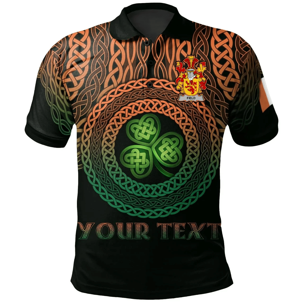 Ireland Polo Shirt - Field Irish Family Crest Polo Shirt - Celtic Pride A7 Ireland Polo Shirt - Field Irish Family Crest Polo Shirt - Celtic Pride A7