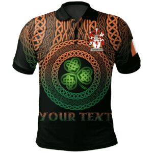 Ireland Polo Shirt - Geoghegan or O'Geoghegan Irish Family Crest Polo Shirt - Celtic Pride A7