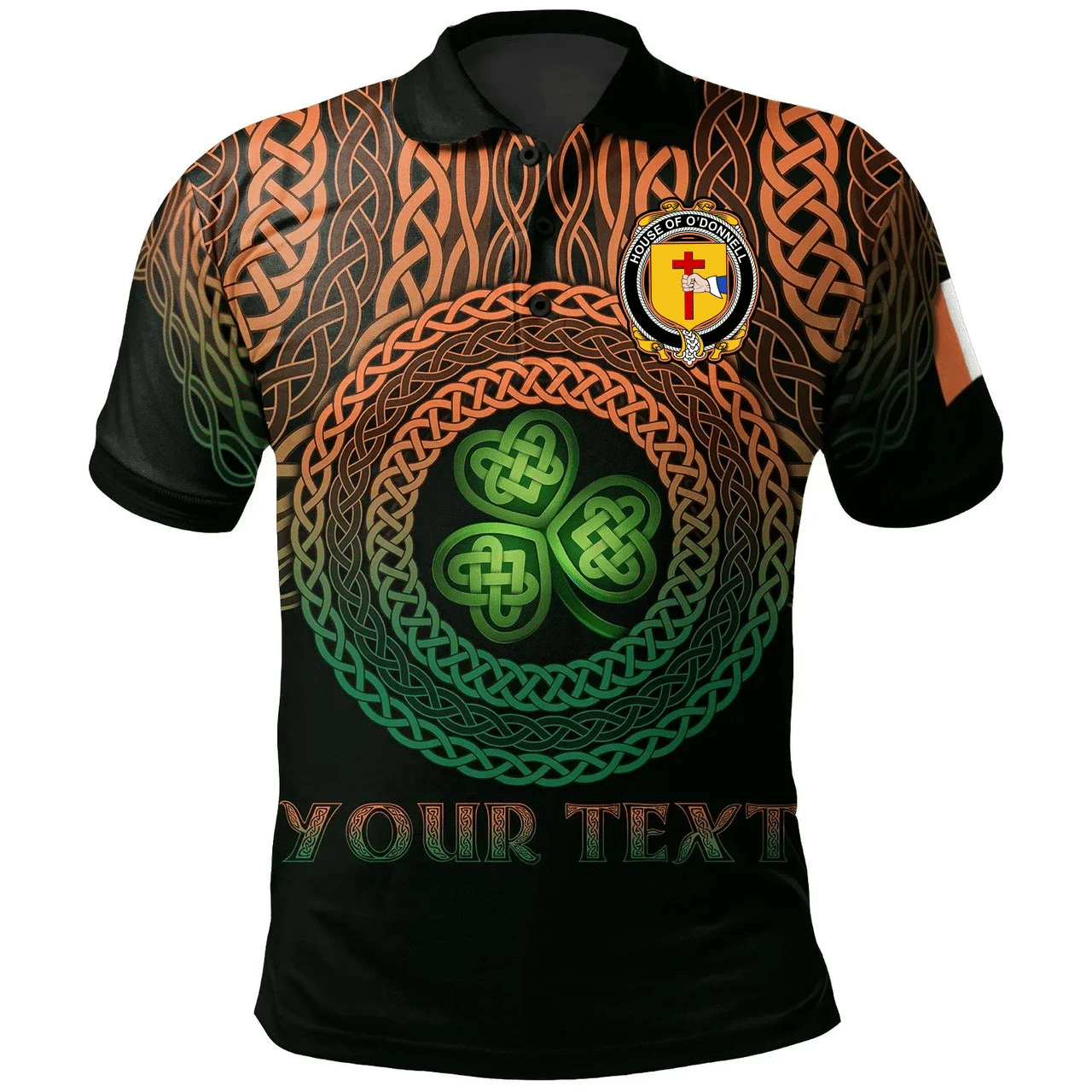 Ireland Polo Shirt - House of O'DONNELL Irish Family Crest Polo Shirt - Celtic Pride A7 Ireland Polo Shirt - House of O'DONNELL Irish Family Crest Polo Shirt - Celtic Pride A7