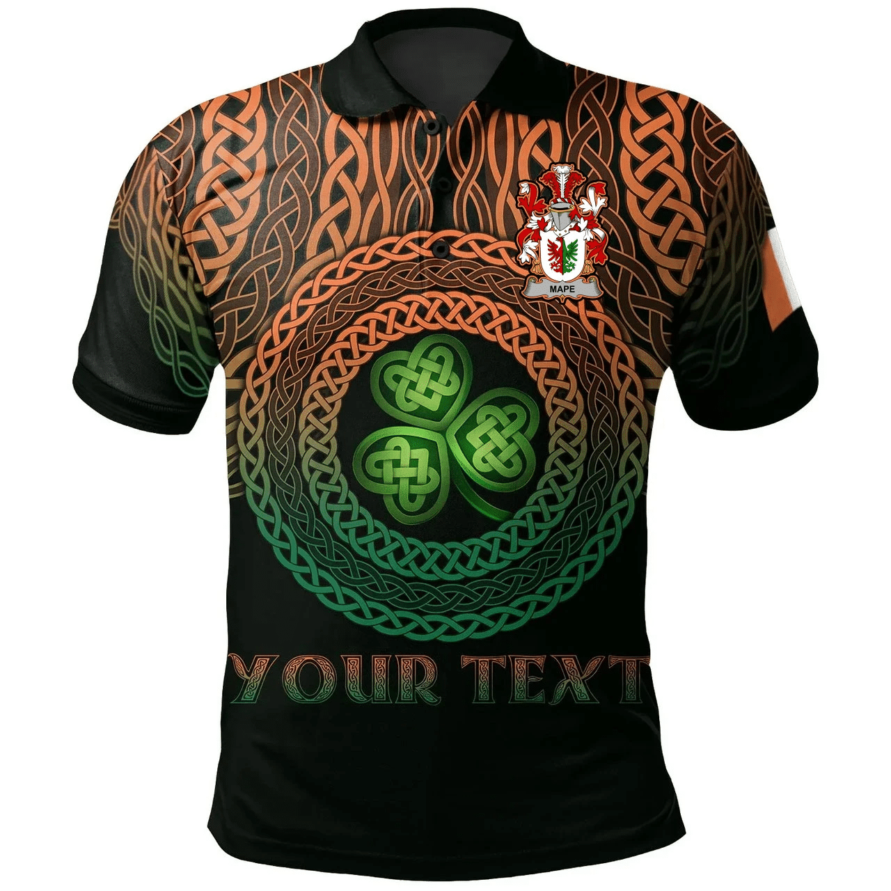 Ireland Polo Shirt - Mape Irish Family Crest Polo Shirt - Celtic Pride A7 Ireland Polo Shirt - Mape Irish Family Crest Polo Shirt - Celtic Pride A7