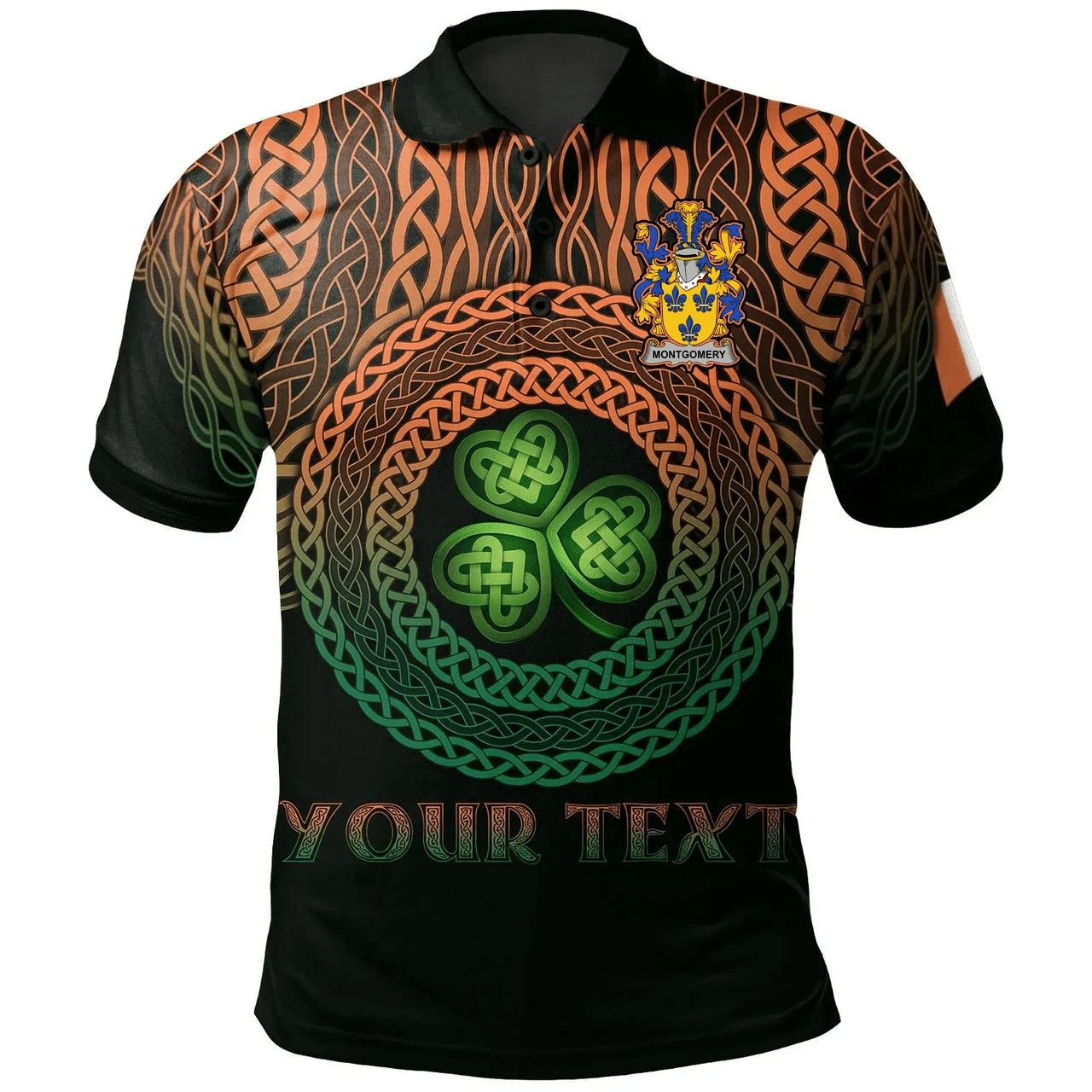 Ireland Polo Shirt - Montgomery Irish Family Crest Polo Shirt - Celtic Pride A7 Ireland Polo Shirt - Montgomery Irish Family Crest Polo Shirt - Celtic Pride A7