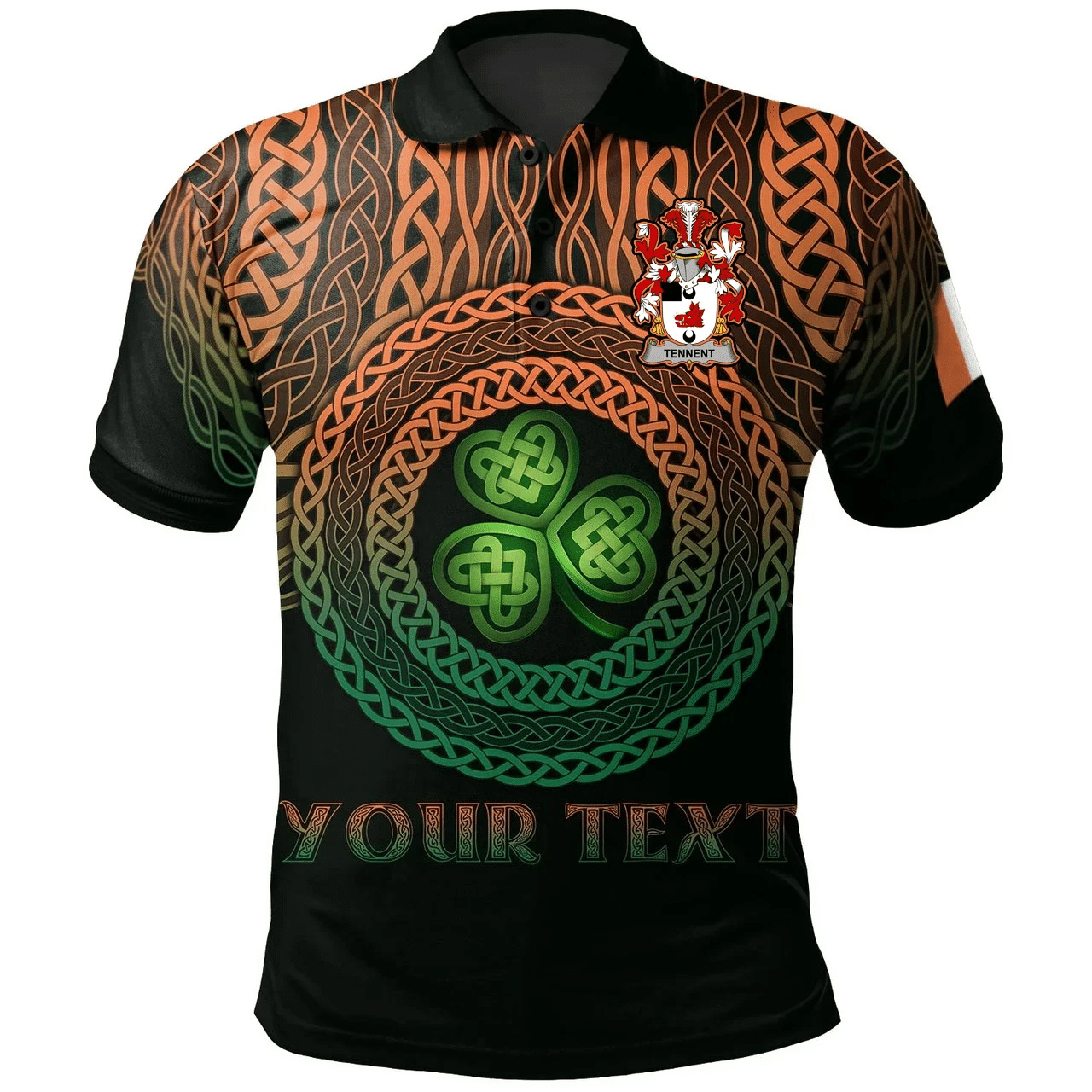 Ireland Polo Shirt - Tennent Irish Family Crest Polo Shirt - Celtic Pride A7 Ireland Polo Shirt - Tennent Irish Family Crest Polo Shirt - Celtic Pride A7