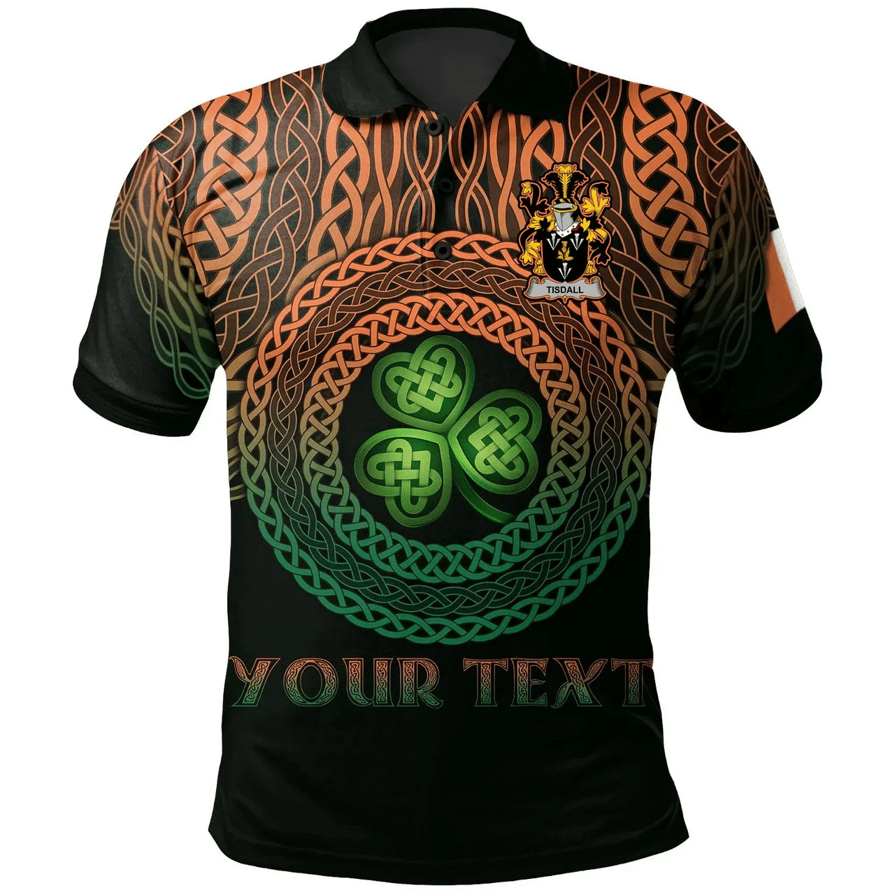 Ireland Polo Shirt - Tisdall or Tisdale Irish Family Crest Polo Shirt - Celtic Pride A7 Ireland Polo Shirt - Tisdall or Tisdale Irish Family Crest Polo Shirt - Celtic Pride A7