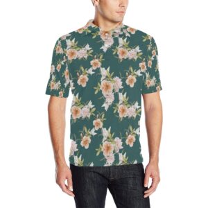 Iris Pattern Print Design Ir01 Men Polo Shirt