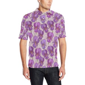 Iris Pattern Print Design Ir05 Men Polo Shirt
