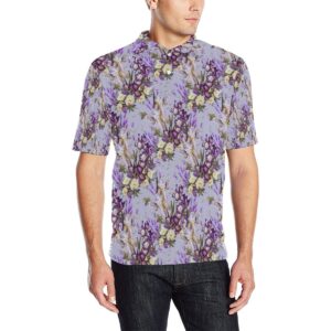 Iris Pattern Print Design Ir07 Men Polo Shirt