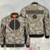 Iron City Beer Camouflage Bomber Jacket
