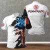 Ironworker American Skull Flag White Polo Shirt