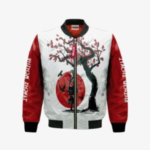 Itachi Akatsuki Bomber Jacket Custom Ninja Under The Sun Anime Cosplay Costumes Bomber Jacket