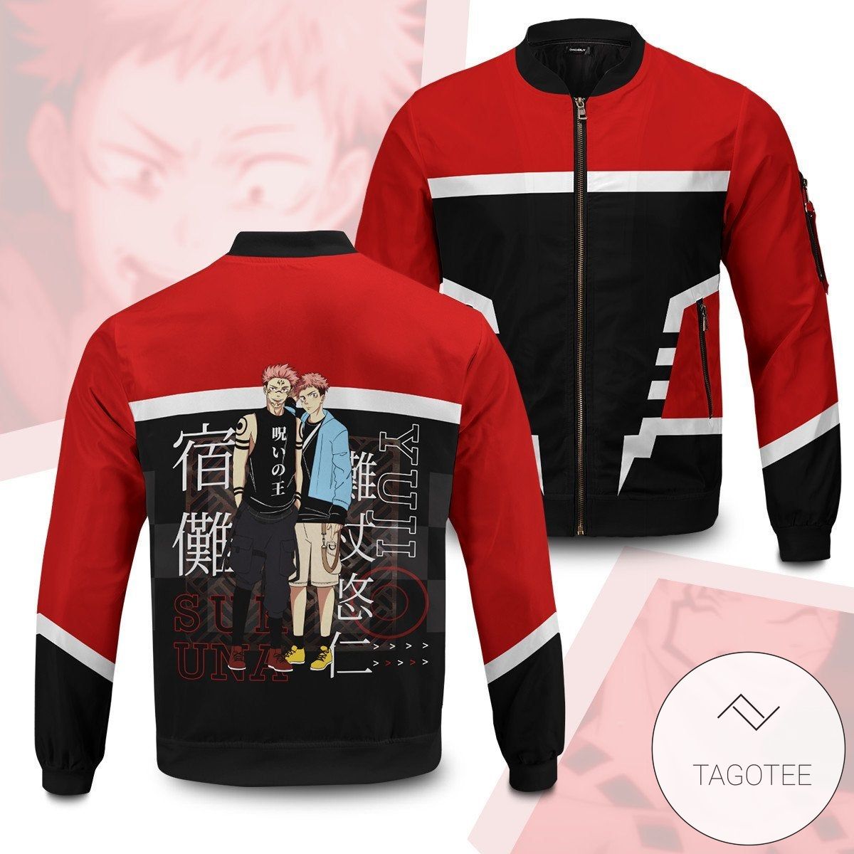 Itadori Sukuna Stwear Bomber Jacket Itadori Sukuna Stwear Bomber Jacket