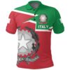 Italy Polo Shirt Coat Of Arms - Style A27