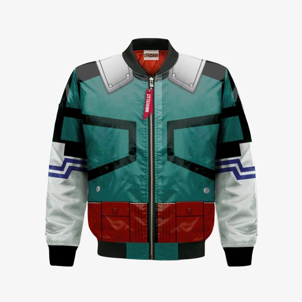 Izuku Midoriya Bomber Jacket Custom My Hero Academia Cosplay Costumes Bomber Jacket Izuku Midoriya Bomber Jacket Custom My Hero Academia Cosplay Costumes Bomber Jacket