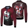 Jack Skellington And Sally True Love Never Dies Nightmare Before Christmas Halloween Horror 3D T Shirt Hoodie Sweater Jersey Bomber Jacket Model 2620 Bomber Jacket