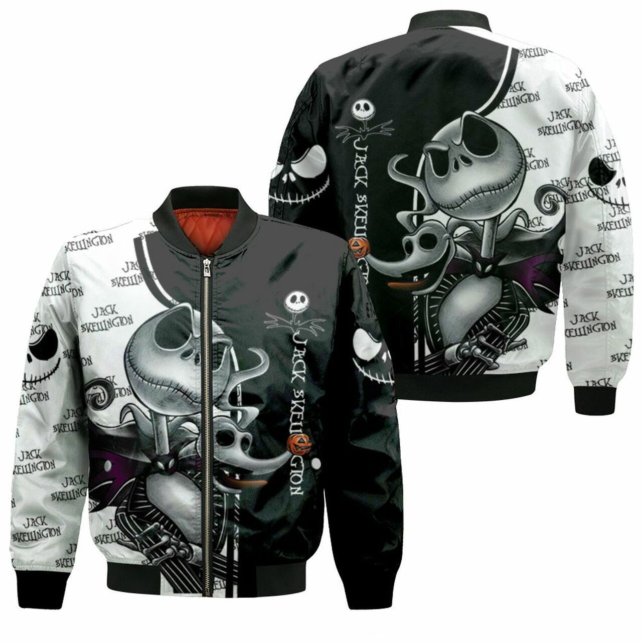 Jack Skellington Pattern Halloween Nightmare Before Christmas For Fan 3D T Shirt Hoodie Sweater Jersey Bomber Jacket Model 2663 Bomber Jacket Jack Skellington Pattern Halloween Nightmare Before Christmas For Fan 3D T Shirt Hoodie Sweater Jersey Bomber Jacket Model 2663 Bomber Jacket