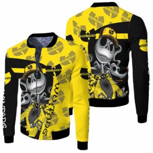Jack Skellington Wu Tang Clan Halloween Hip Hop 3D Printed 3D T Shirt Hoodie Sweater Jersey Bomber Jacket Model 2674 Bomber Jacket