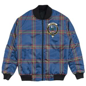 Jacket - MacLaine of Loch Buie Clan Tartan Crest Bomber Jacket A7 Bomber Jacket