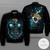 Jacksonville Jaguars Lava Skull Full Print Bomber Jacket