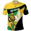 Jamaica Lion Polo Shirt Flag Version K13