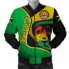 Jamaica Men's Bomber Jacket - Jamaican Lion with Coat Of Arms - BN19 Bomber Jacket