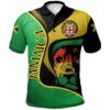 Jamaica Polo Shirt - Jamaican Lion with Coat Of Arms - Bn19