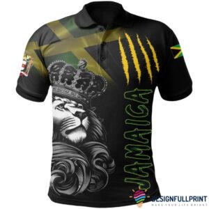 Jamaica Pride Lion King Polo Shirt Nhd