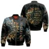 January Girls Are Sunshine Mixed With A Little Hurricane Sunflower 3D Bomber Jacket