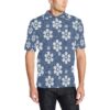 Jean Flower Pattern Print Design 03 Men Polo Shirt