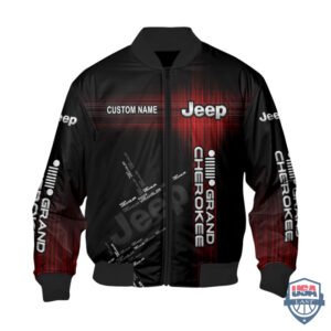 Jeep Grand Cherokee Custom Name Bomber Jacket