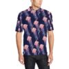 Jellyfish Pattern Print Design 03 Men Polo Shirt