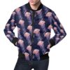 Jellyfish Print Pattern Mens Bomber Jacket