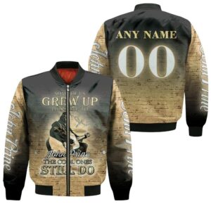 John Prine Some Of US Grew Up Listening To The Cool Ones Still Do 3D Designed Allover Gift With Custom Name Number For John Prine Fans Bomber Jacket