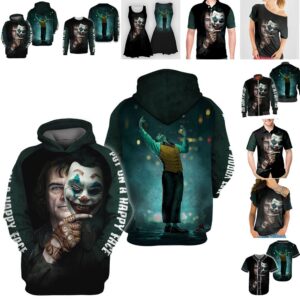 Joker Put On A Happy Face 3D All Over Printed Shirt