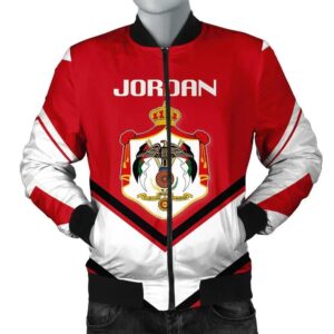 Jordan Coat Of Arms Men Bomber Jacket Lucian Style J5W Bomber Jacket