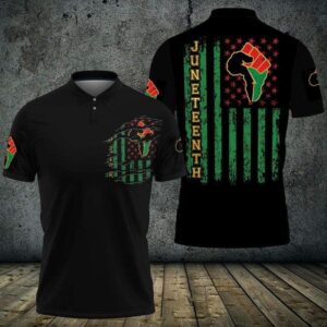 Juneteenth Flag Since 1865 Polo Shirt