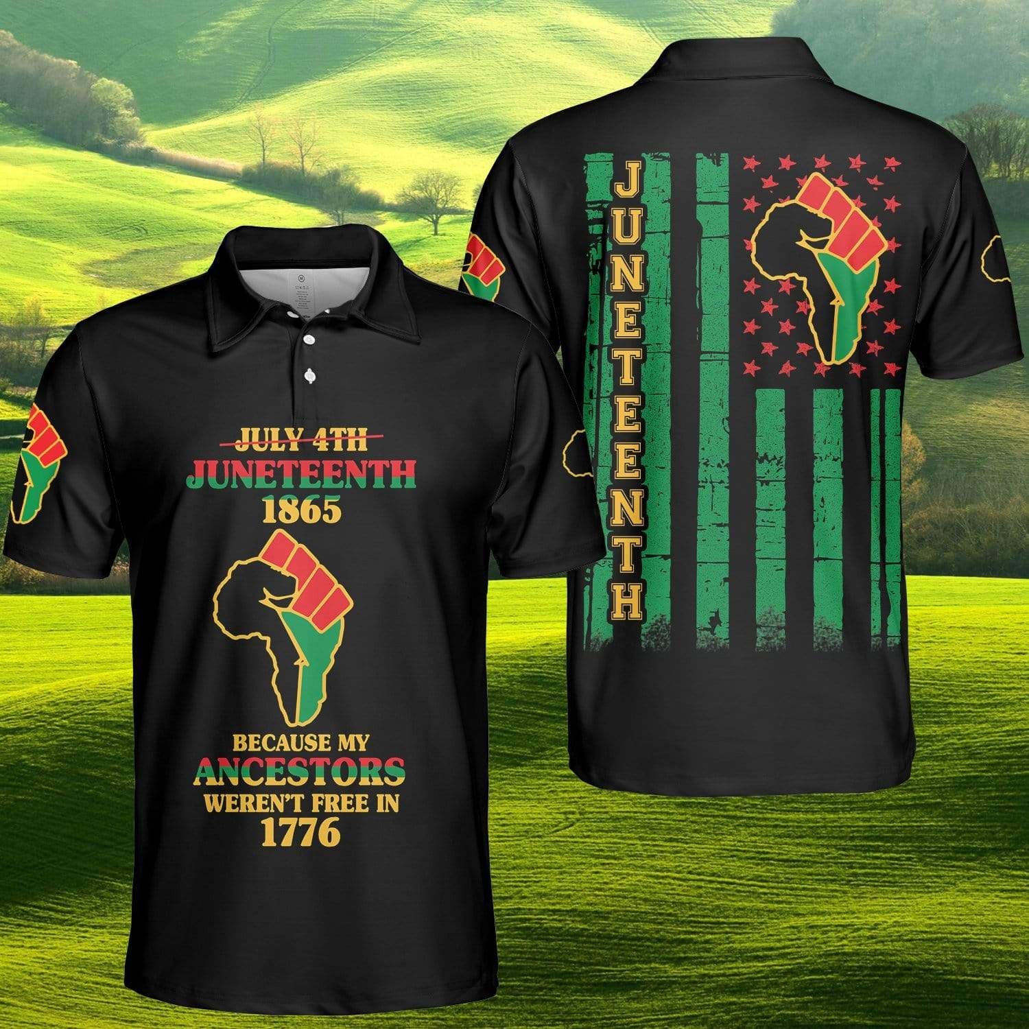 Juneteenth Since 1865 Polo Shirt #180621V Juneteenth Since 1865 Polo Shirt #180621V