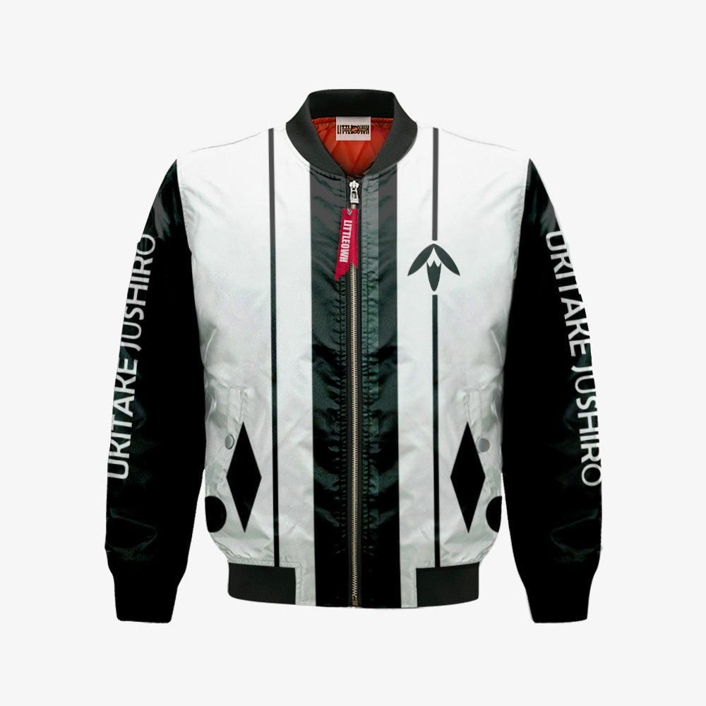 Jushiro Ukitake Thirteenth Division Bomber Jacket Custom Bleach Cosplay Costumes Bomber Jacket Jushiro Ukitake Thirteenth Division Bomber Jacket Custom Bleach Cosplay Costumes Bomber Jacket