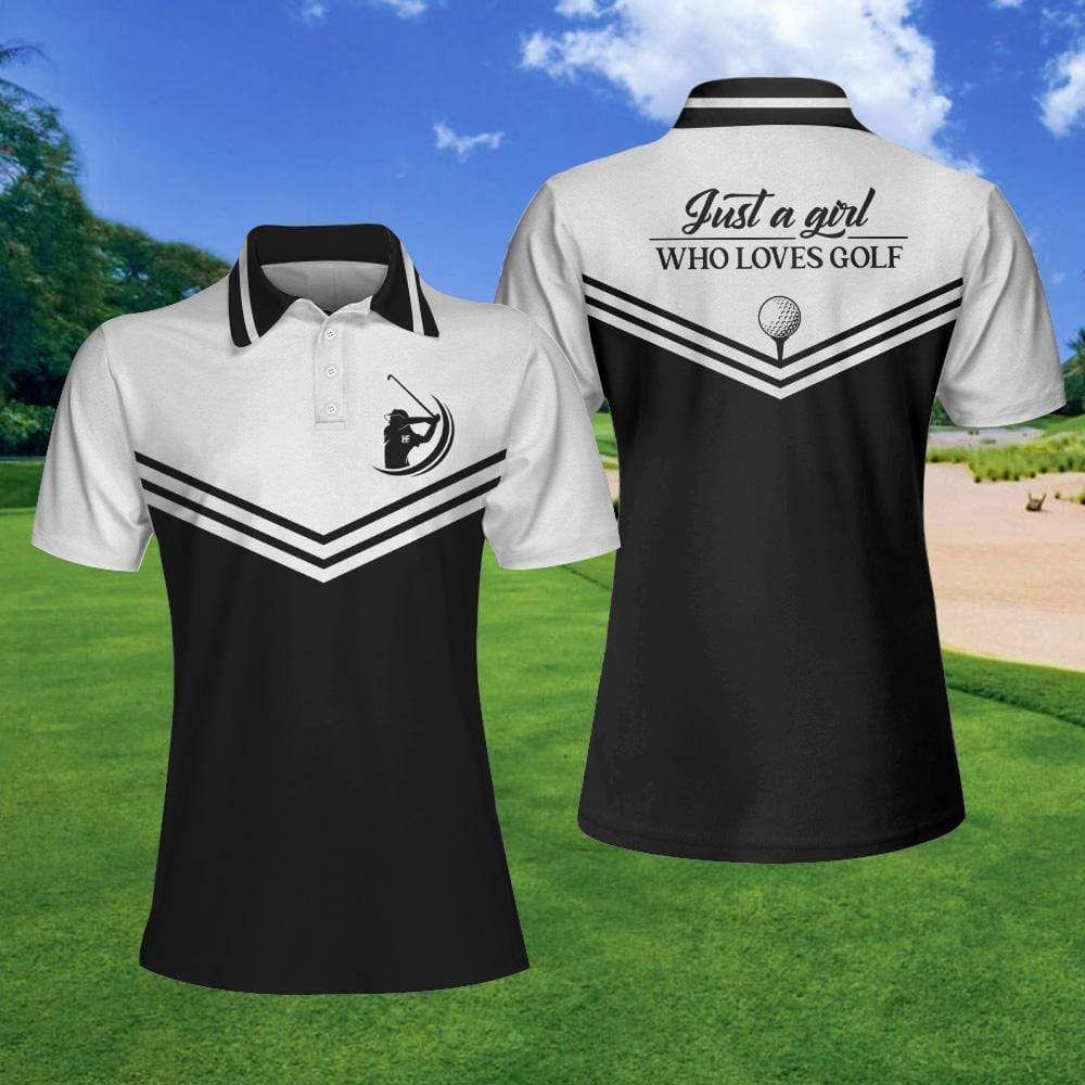 Just A Girl Who Loves Golf Short Sleeve Polo Shirt For Women #Dh Just A Girl Who Loves Golf Short Sleeve Polo Shirt For Women #Dh