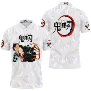 Kamado Tanjiro Kamado Nezuko Kimetsu No Yaiba Polo Shirt