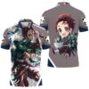 Kamado Tanjiro Kimetsu On Yaiba Fighting Polo Shirt