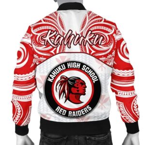 Kanaka Kahuku High School Men's Bomber Jacket bDemodern Style AH JH Bomber Jacket