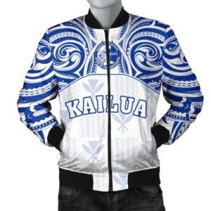 Kanaka Kailua High School Men's Bomber Jacket bDemodern Style AH JH Bomber Jacket