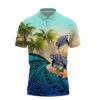 Kanaka Maoli Hawaiian Polynesian Turtle Coconut Palm Polo Shirt All Over Print