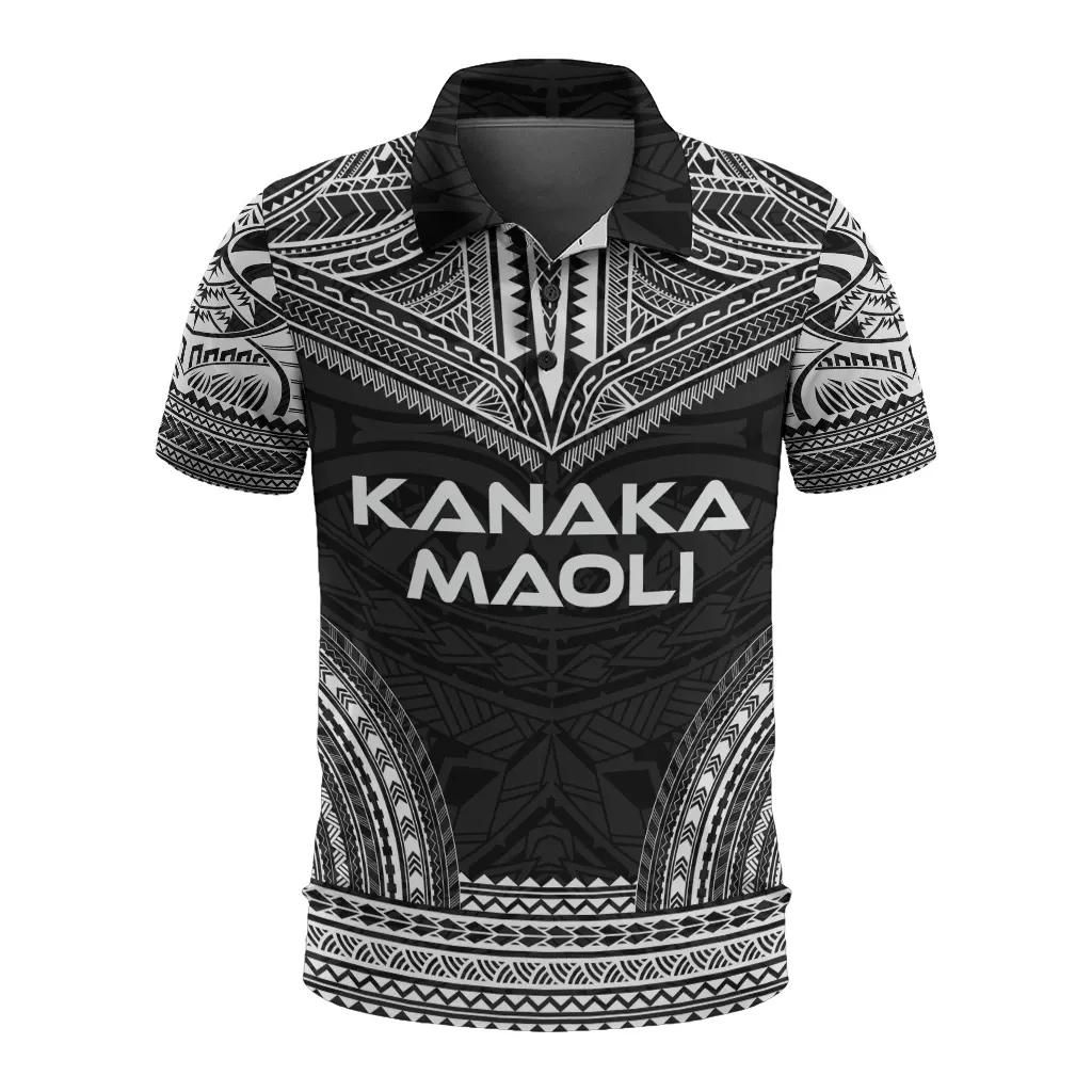 Kanaka Maoli Polo Shirt - Polynesian Chief Black Version - BN10 Kanaka Maoli Polo Shirt - Polynesian Chief Black Version - BN10
