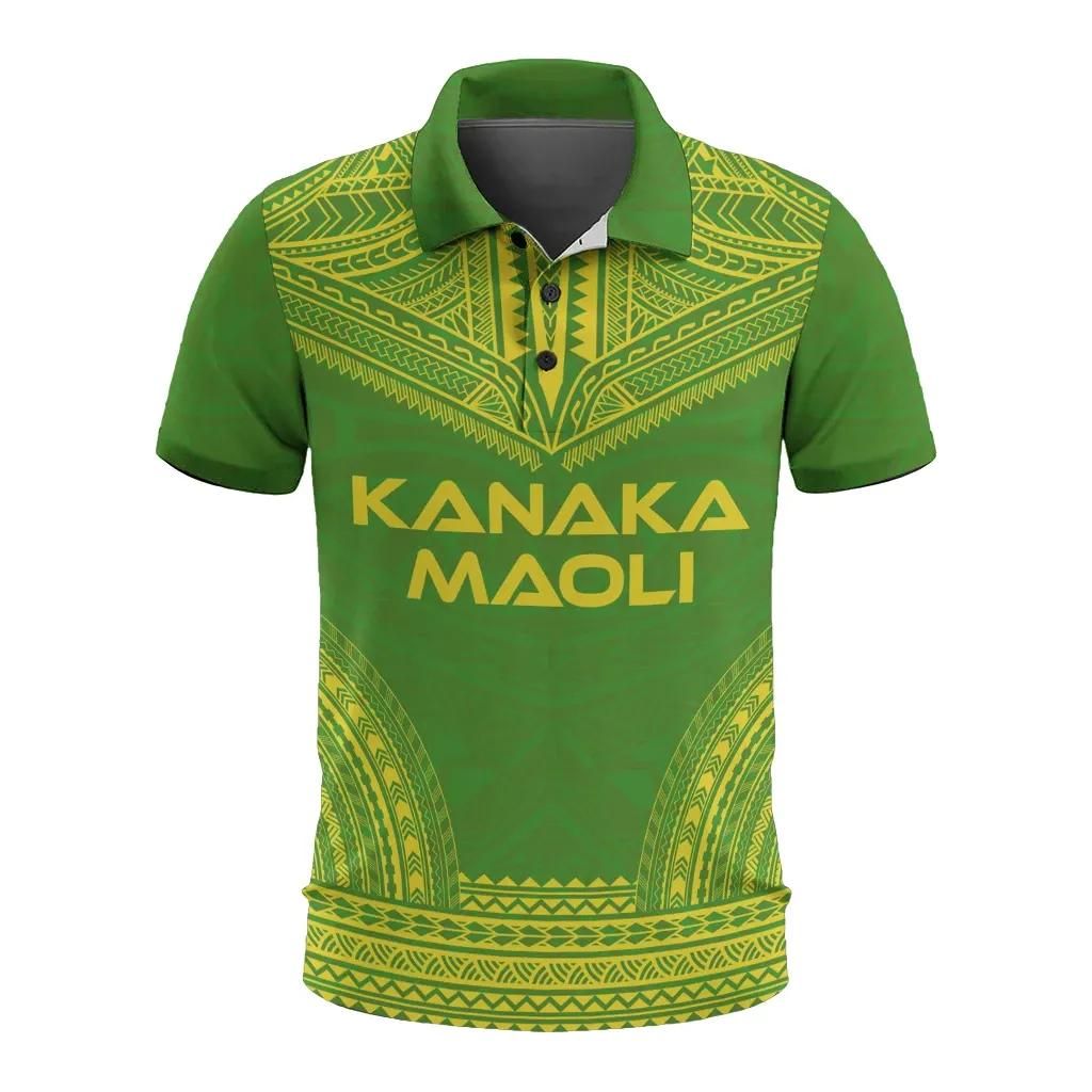 Kanaka Maoli Polo Shirt - Polynesian Chief Flag Version - BN10 Kanaka Maoli Polo Shirt - Polynesian Chief Flag Version - BN10