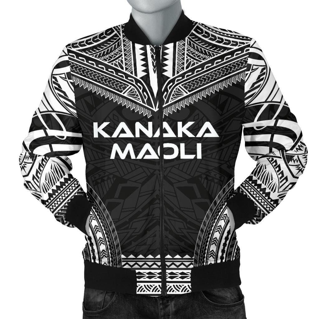 Kanaka Maoli Polynesian Chief Men's Bomber Jacket - Black Version - Bn10 Bomber Jacket Kanaka Maoli Polynesian Chief Men's Bomber Jacket - Black Version - Bn10 Bomber Jacket