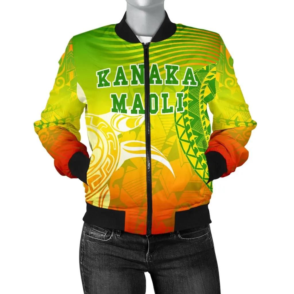Kanaka Maoli Polynesian Women's Bomber Jacket - Turtle Style - AH J9 Bomber Jacket Kanaka Maoli Polynesian Women's Bomber Jacket - Turtle Style - AH J9 Bomber Jacket
