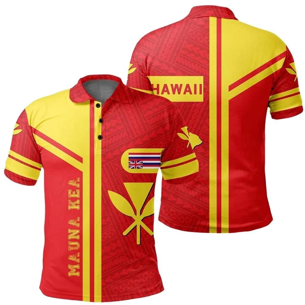 Kanaka Polynesian Mauna Kea Polo Shirt - Morale Style - AH - J1 Kanaka Polynesian Mauna Kea Polo Shirt - Morale Style - AH - J1